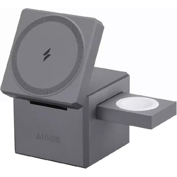 Anker 3-in-1 Cube Wireless Charger with MagSafe, Qi/PMA, 15W, Black