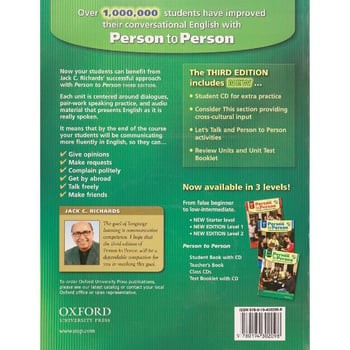 Person to Person Third Edition Starter: Student Book (with Student Audio CD)