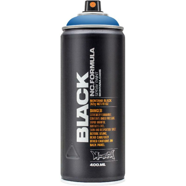 MONTANA-CANS Black Spray Paint, Power Blue, 400.00 ml ( 14.08 oz )