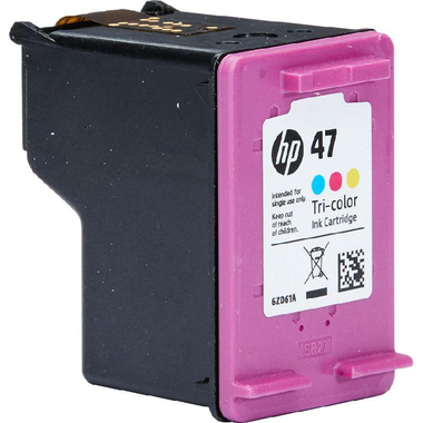 HP 47 Inkjet Cartridge, Tri-colour (Cyan;Magenta;Yellow)