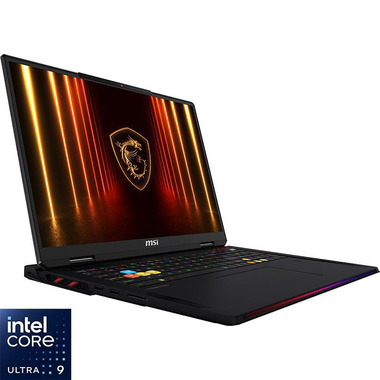 ام اس اي رايدر 18 أتش  أكس Gaming Laptops، الذكاء الاصطناعي، 18 بوصة، معالج انتل كور ألترا 9، 64 جيجابايت رام، SSD الجيل الرابع ×4 NVMe PCIe 2 تيرابايت، برو ‎11‎ ويندوز، نفيديا جيفورس  16 جيجابايت،