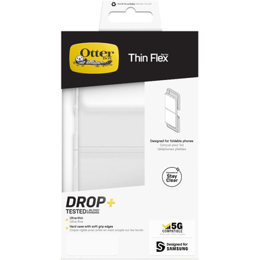 OtterBox Thin Flex Back Cover Mobile Case, for Samsung Galaxy Z Flip4, Clear