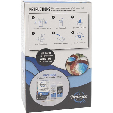 انفايرونمينتل تكنولجي بروميس مصلب‎/‎ابوكسي ‎-‎ طاولة ابوكسي، تشطيب شفاف ‎-‎ كريستال قوي، شفاف لامع، 32‎.00‎ oz ( ‎909‎.22‎ ml )، 1‎.15‎ kg ( ‎2‎.54‎ lb )