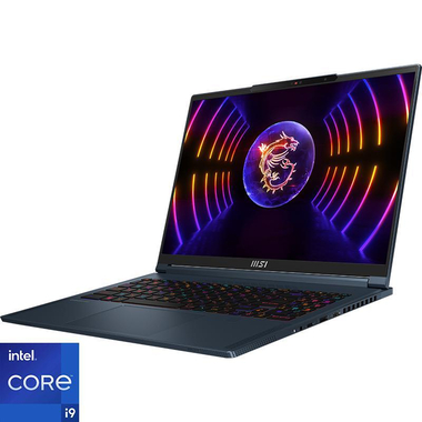 MSI Stealth 16 Gaming Laptops, 16", Intel Core i9, 32 GB RAM, 2 TB PCIe SSD, Windows 11, NVIDIA GeForce 8 GB VR Enabled