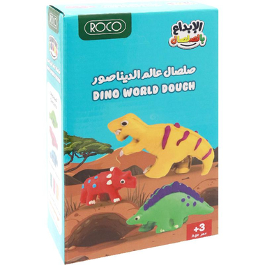 Roco Silly Scents Dough - Dino Adventure Mold N Play Activity Pack (Create & Smell) Modelling Clay/Dough + Accessory