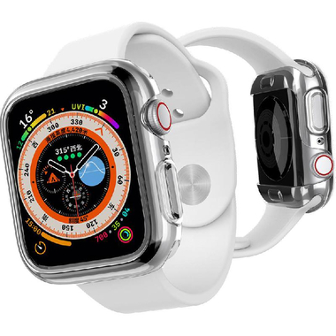 Raptic Raptic 360x Smartwatch Fit Case, for Apple Watch Ultra 2/Watch Ultra, Clear
