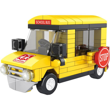 Bloci City Series School Bus Interlocking Bricks Set, 6 Years and Above