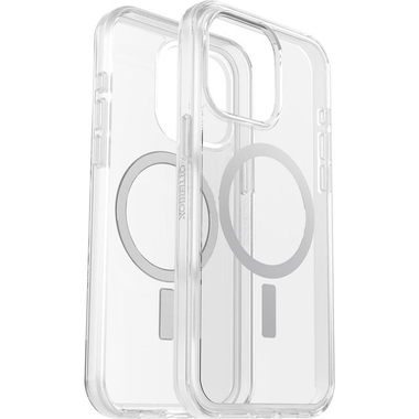 OtterBox Symmetry Series Back Cover Mobile Case with MagSafe, for iPhone 15 Pro Max, Clear