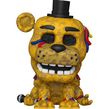 Funko Pop! Games Five Nights at Freddy's: Withered Golden Freddy - 10th Years Anniversary Toy Collectible, Gold, 14 Years and Above,