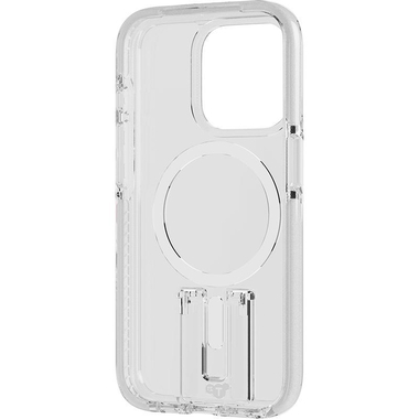 Tech21 EvoCrystal Kick Back Cover Mobile Case with MagSafe, for iPhone 15 Pro, White