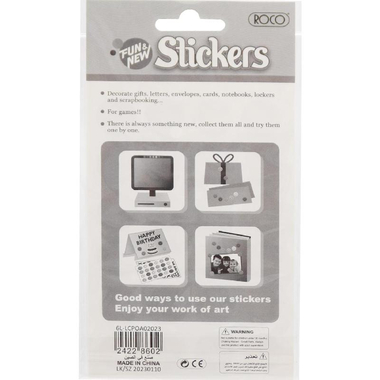 Roco Fun & New Stickers, Smiley - Medium, 24 Pieces