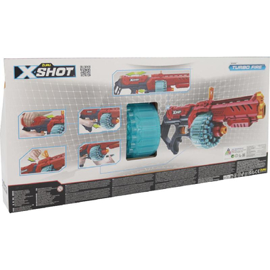 Zuru X-SHOT Excel Turbo Fire (48 Darts) Play Weapons, Assorted Color, 8 Years and Above