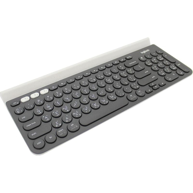 لوجيتيك كيه 780 جهاز متعدد لوحة مفاتيح، بلوتوث، ماك أو اس‎/‎متوافق مع آي أو اس/أندرويد/ويندوز، رمادي داكن