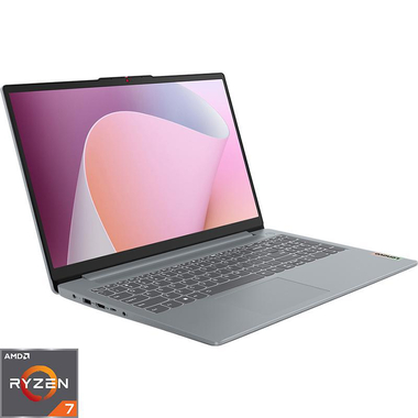 Lenovo IdeaPad Slim 3 Laptop, 15.6", AMD Ryzen 7, 8 GB RAM, 512 GB NVMe M.2 SSD, Windows 11, Intel Iris Xe Graphics