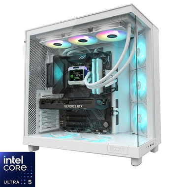 INFINIARC Flow Gaming CPU, Intel Core Ultra 5 225F, 16 GB RAM, NVIDIA GeForce RTX 5060 (8 GB), 1 TB PCIe NVMe M.2 SSD