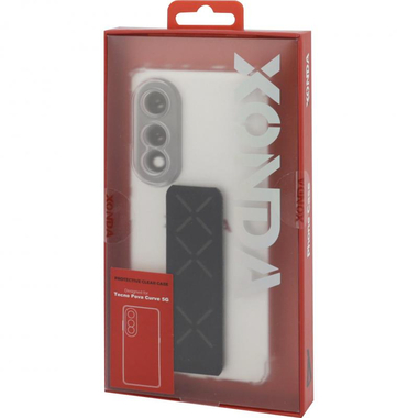 زوندا غطاء خلفي للهاتف الذكي مع حزام، لهاتف Tecno Pova Curve ‎5‎G، شفاف