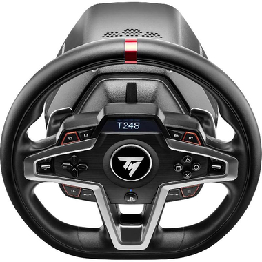 ثراست ماستر فيراري T248‎P قوة التغذية المرتدة عجلة قيادة للالعاب مع الدواسات، سلكي متوافق مع بلايستيشن 4 والكمبيوتر الشخصي، اسود
