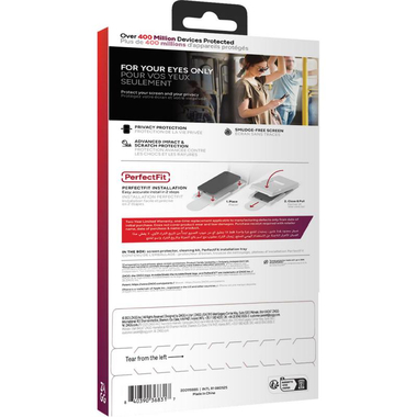 زاج غلاس اليت برايفسي اليت بريفاسي ادج واقي شاشة للهاتف الذكي مناسب للاغطية، متوافق مع آيفون ‎17، 4 طرق واقي خصوصية ‎-‎ زجاج مقسى