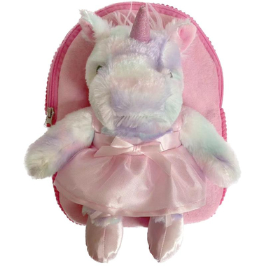 Ballet Unicorn Kinder Backpack, White/Pink