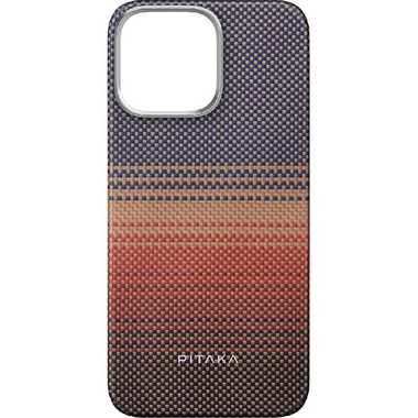Pitaka Tactile Woven Back Cover Mobile Case with MagSafe, for iPhone 16 Pro Max, Sunset