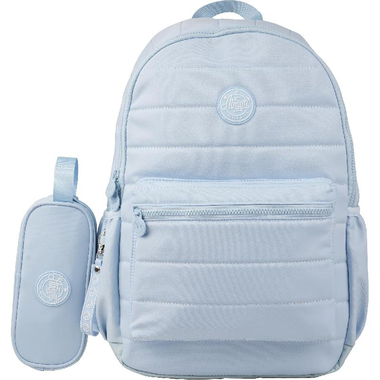 Atrium Backpack with Accessory, Aqua Blue