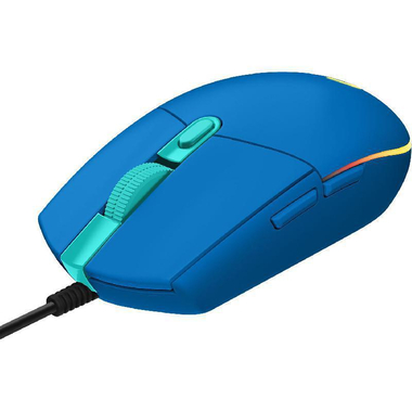 Logitech G203 LIGHTSYNC RGB Gaming Mouse, Wired, Optical, Blue