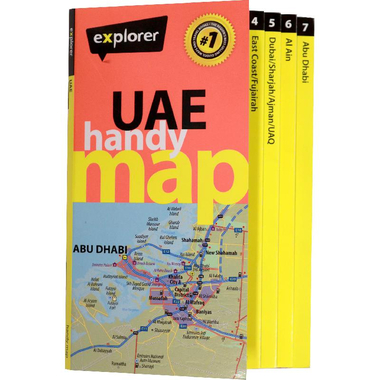 UAE Handy Map (English) - 60.5 X 15 cm
