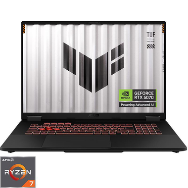 Asus TUF A18 Gaming Laptop, 18", AMD Ryzen 7, 32 GB RAM, 1 TB, Windows 11, NVIDIA GeForce 8 GB