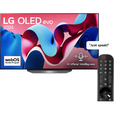 ال جي 65 بوصة تلفزيون ذكي، دقة 4 كيه أوليد، 120‎ هرتز، اسود، سي اس 4