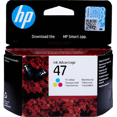 HP 47 Inkjet Cartridge, Tri-colour (Cyan;Magenta;Yellow)