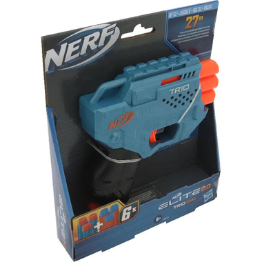 نيرف اليت 2.0 3 بندقية السهام‎-‎ثلاثي أس دي، لعب الاسلحة، برتقالي‎/‎ازرق/اسود، 8 سنوات فأكثر