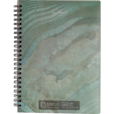 روكو دفتر ملاحظات، A5، (200 صفحة (100 ورقة، (سطور مزدوجة (انجليزي، مطبوعات متنوعة، قد يختلف اللون والتصميم