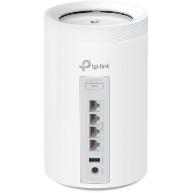 تي بي لينك باك‎‎-‎‎ديكو بي اي 65 3 شبكة منزلية واي فاي، ميجابت في الثانية ‎9300‎  يصل حتى، جيجا هرتز ‎6‎‎/‎جيجا هرتز ‎5‎/جيجا هرتز ‎2‎.4‎ ثلاثي الموجات، 802‎.11‎) ‎7‎ واي فايb‎/‎g/n/ax/be)، 4‎ منافذ (استشعار تلقائي لشبكة WAN‎/‎LAN جيجابت في الثانية ‎2‎.5‎