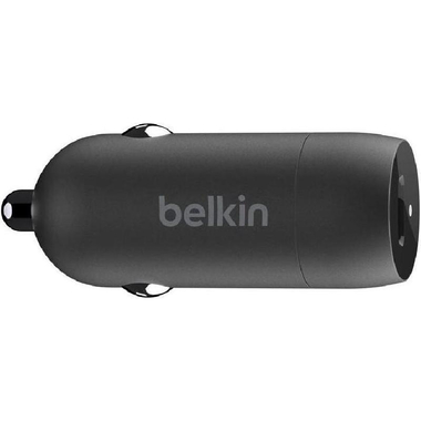 Belkin BoostCharge 30W USB-C Car Charger with PPS, USB PD (Power Delivery), 30 Watts, Single USB-C (PD), Black