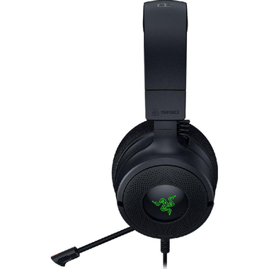 Razer Kraken V4 X Chroma RGB Gaming Headset, Passive Noise Isolation, Wired, USB, Retractable Microphone, Black