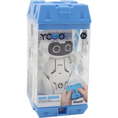 SiLverLit YCOO Neo Mini Droid Robot - Remote Controlled, White, English, 3 Years and Above
