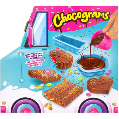 Zap Chef Chocograms, Make Your Own Chocolate Bar Playset, Assorted Color, 5 Years and Above