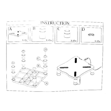 Royal Falcon Desk Organizer, Monitor Stand, 1 Compartment, Black