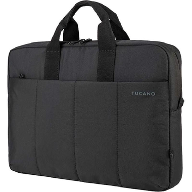 TUCANO Zona Laptop Messenger Bag, for 15.6" (Device), Black