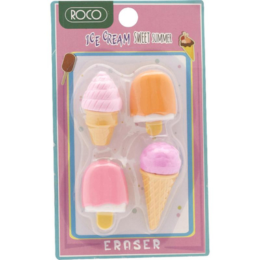 Plastic Eraser, Sweets Assorted Color