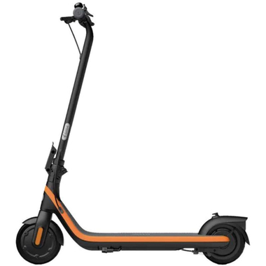 Segway-Ninebot C2 eKickScooter, 10 km Approximate Range, 15 km/h Max Speed, 8.1" Solid Tires, Grey/Orange