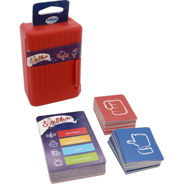 Nilco Sketchure Card Game, 12 Years and Above, Arabic/English