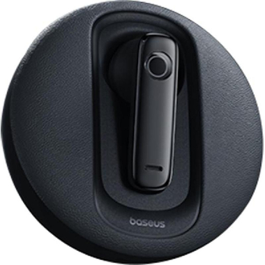 بيسوس ميك سم10‎‎-‎‎سي شاحن الطاقة الشمسية للسماعة الواحدة للسيارة سماعات أذن، تقليل الضوضاء، بلوتوث، يو اس  بي للشحن، ميكروفون مدمج، اسود