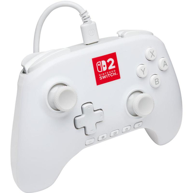 باور ايه ادفانتيج Lemectra وحدة تحكم، سلكي متوافق مع نينتندو سويتش ‎2، ابيض