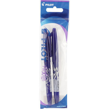 Pilot FriXion Erasable Pen, Blue Ink Color, 0.7 mm, Ballpoint, 2 Pieces