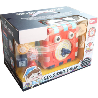 هدية سعيدة للطفل ‎-‎ طبلة سداسية الجوانب!، لعبة التنمية المبكرة، 1 سنة فأكثر،