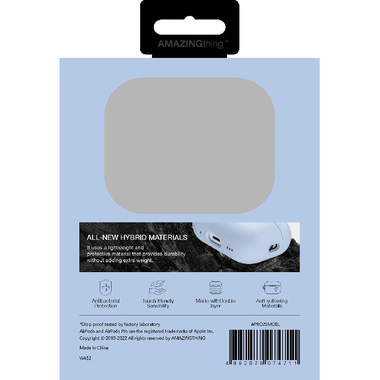 Amazing Thing SMOOTHIE Earbuds Case
               for Apple AirPods Pro 2nd Gen, Blue 4