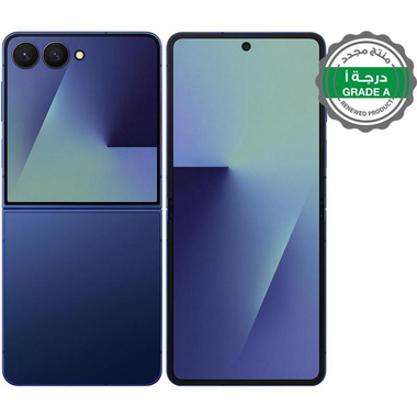 منتج مجدد درجة أ سامسونج جالكسي زد فليب7، 256 جيجابايت، ظل أزرق، الجيل الخامس