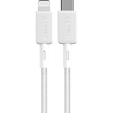 Anker 322 Braided USB-C to Lightning Sync & Charge Cable, 3.00 ft ( 91.44 cm ), White
