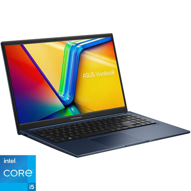 Asus Vivobook Laptop, 15.6", Intel Core i5, 8 GB RAM, 512 GB PCIe NVMe M.2 SSD, Windows 11 Home, Intel UHD Graphics